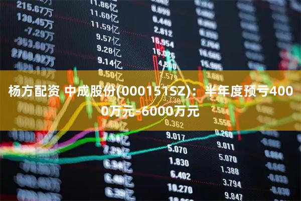 杨方配资 中成股份(000151SZ)：半年度预亏4000万元–6000万元