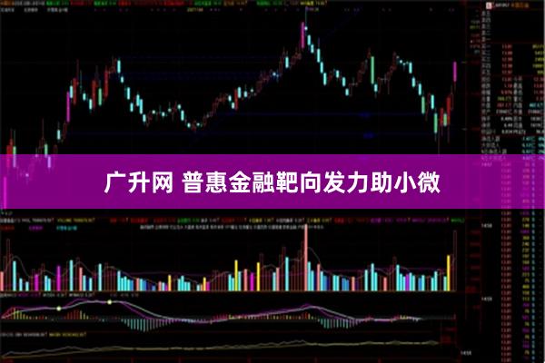 广升网 普惠金融靶向发力助小微